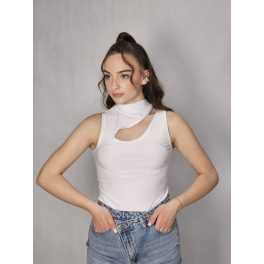 CUT OUT BODY FEHÉR