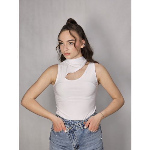 CUT OUT BODY FEHÉR