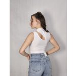 CUT OUT BODY FEHÉR