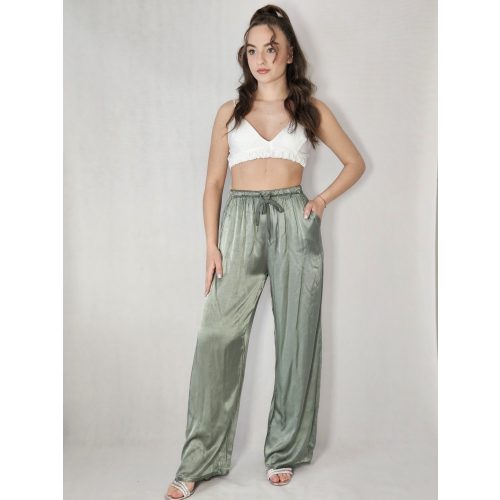 SATIN NADRÁG GREEN