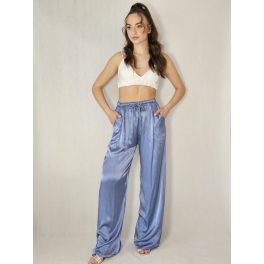 SATIN NADRÁG LIGHT BLUE