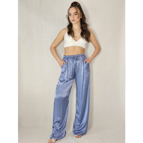 SATIN NADRÁG LIGHT BLUE