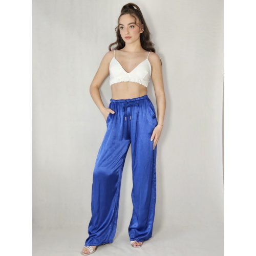 SATIN NADRÁG ROYAL BLU